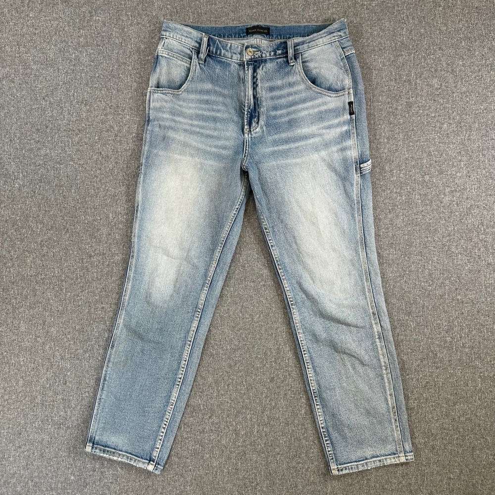 Silver Jeans Co. Jeans Womens 29 Carpenter Crop Light Blue Utility Pocket